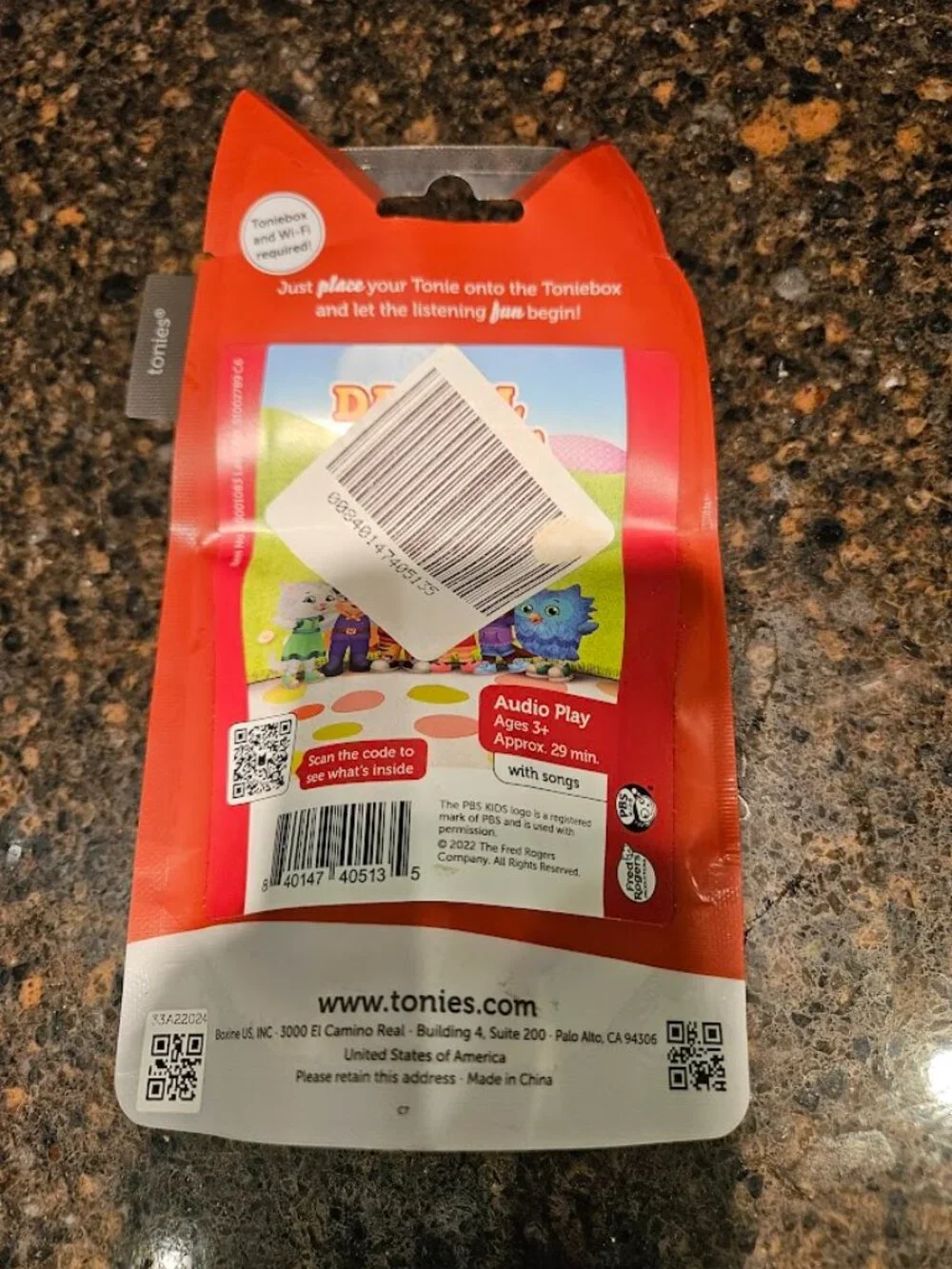 Tonies (unopened) Daniel Tiger Audio Toy Figurine